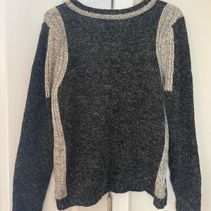 Gray knit sweater